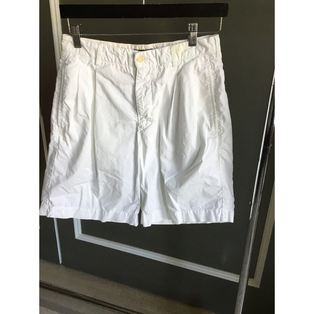 HENRY COTTONS White pleated men Bermuda Short